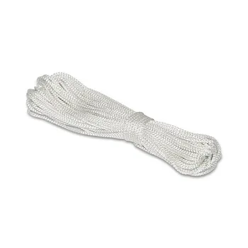Шнур вязаный полипропиленовый с серд. белый d. 5 мм L 20 м